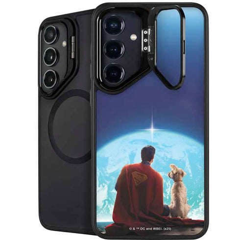 Superman 2025 Superman & Krypto watch the Earth Galaxy S24 Kickstand Case